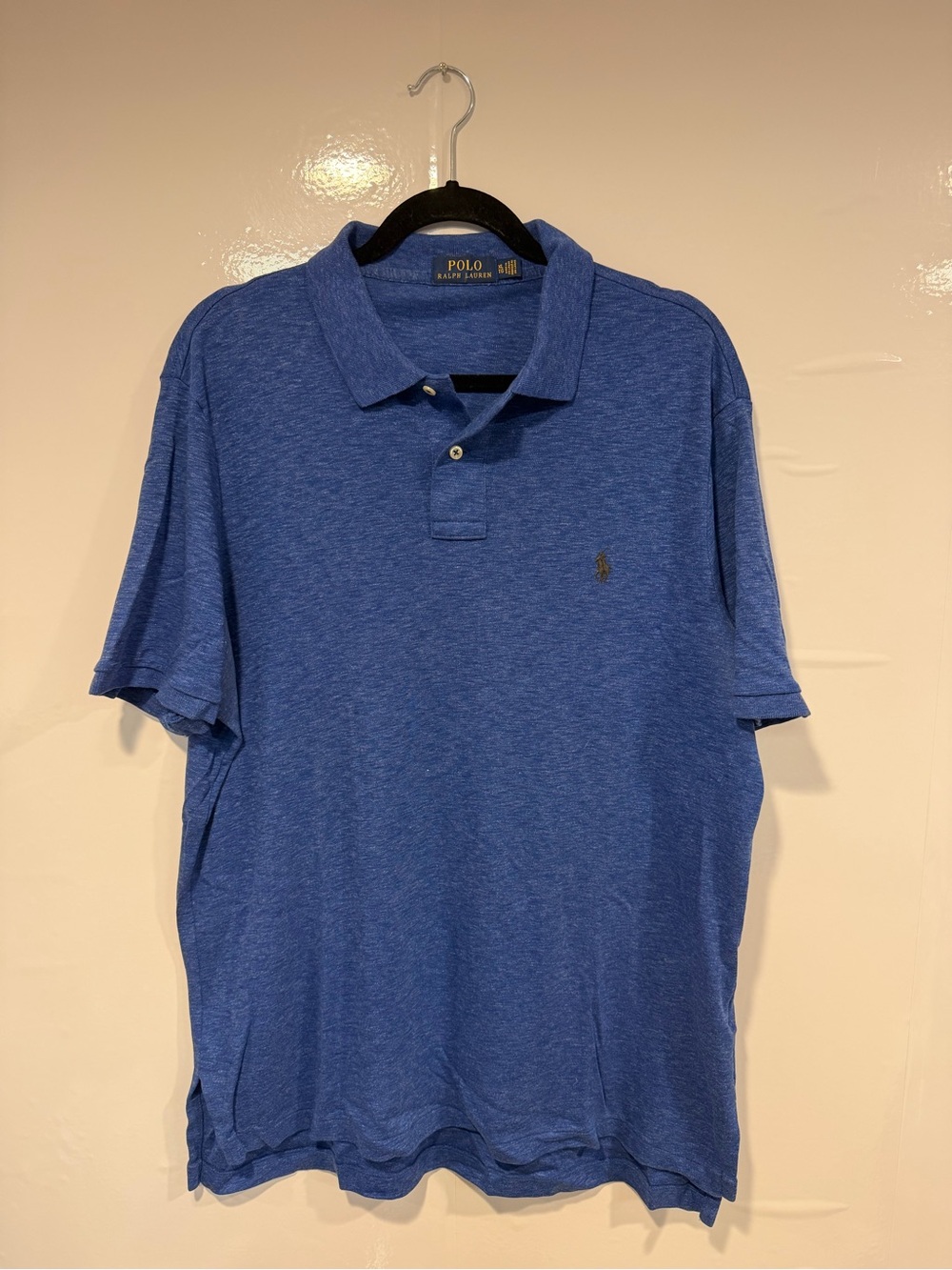 Ralph Lauren Heathered Blue Short-Sleeve Polo